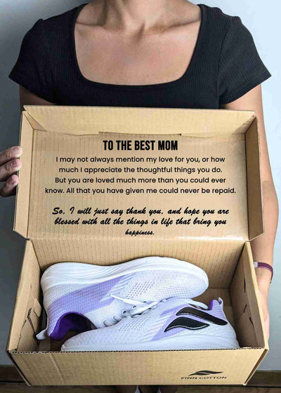 Finn Cotton UltraPlush Women's Sneakers with Dedication Box for Mom