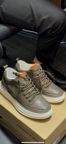 Customer photo from Micah's 5-star review of Finn Cotton Zenith 3.0 sneakers