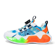 Finn Cotton 0 Blue / 28 Noctilucent Children Running Shoes Comfortable Kids Shoes Fashion Non-slip Sneakers For Boy High Quality Girl&#39;s Shoes