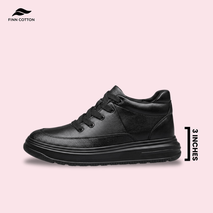 Finn Cotton Black / 37 Zenith - For Her Zenith | Classic Confidence Height Enhancing Sneakers | Women