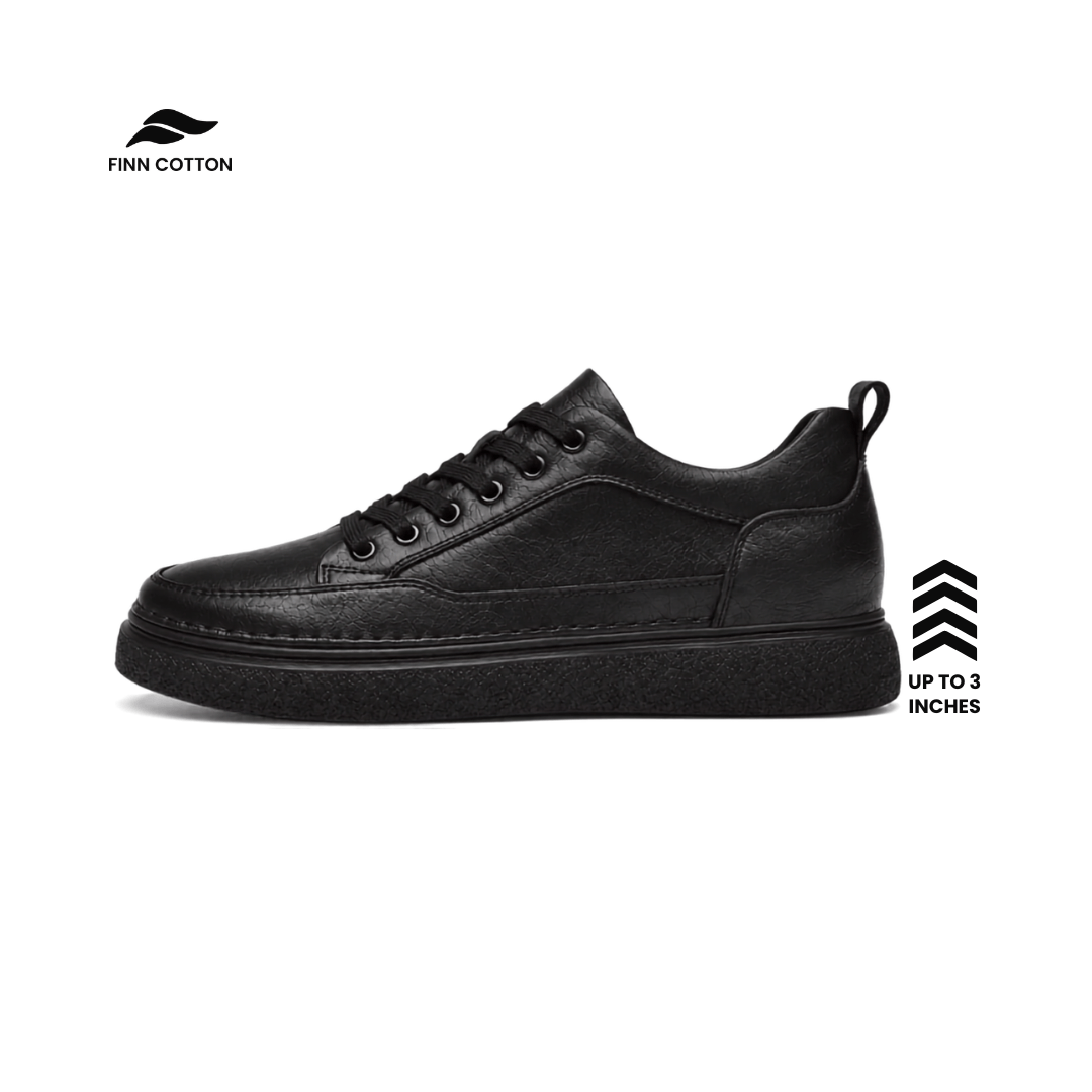 Finn Cotton horizon  Zenith Low | Minimalist Leather Height Enhancing Sneakers | Unisex