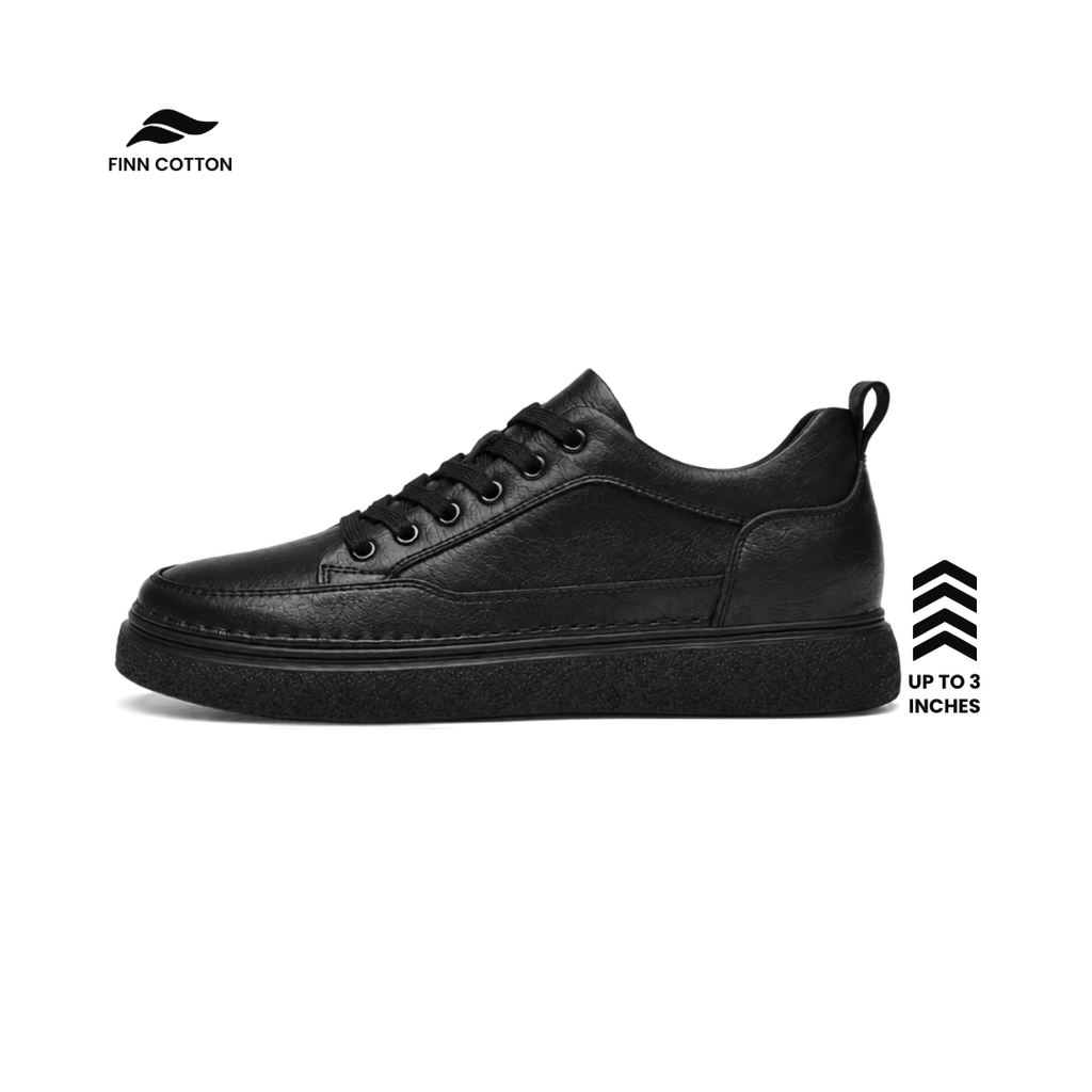 Finn Cotton horizon  Zenith Low | Minimalist Leather Height Enhancing Sneakers | Unisex