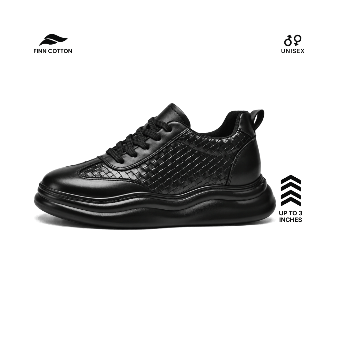 Finn Cotton Sneakers Black / 37 Mercury Mercury Platform Sneakers with Hidden Lift | Finn Cotton