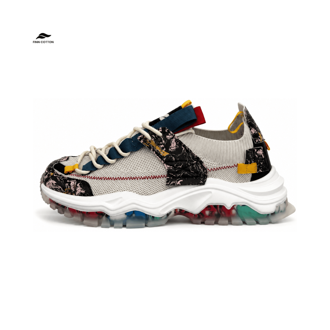 Finn Cotton Sneakers Graffiti Graffiti Chunky Streetwear Sneakers | Finn Cotton
