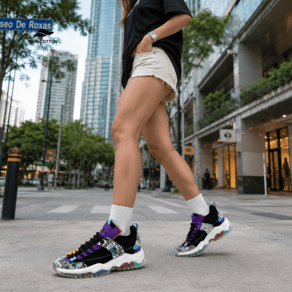 Finn Cotton Sneakers New Graffiti Graffiti Chunky Streetwear Sneakers | Finn Cotton
