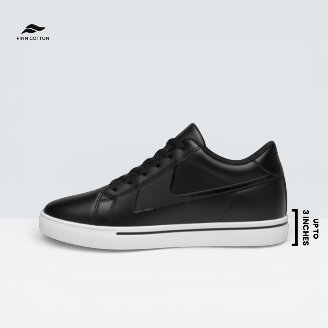 Finn Cotton Stealth Stealth Elevator Dress Shoe | Finn Cotton