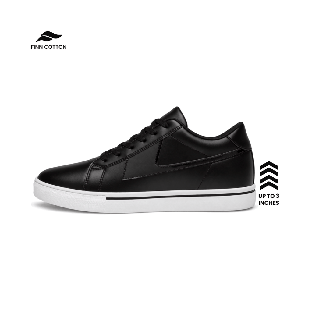 Finn Cotton Stealth Stealth Elevator Dress Shoe | Finn Cotton